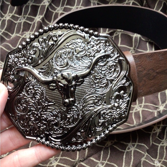 SAlE ! NEW ! Awesome Texas Longhorn vintage style belt - Picture 3 of 4